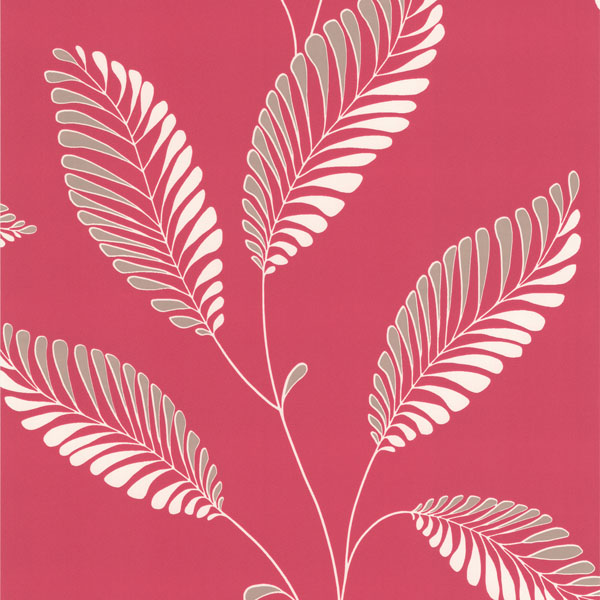 DL30466 Pink Modern Leaf Trail - Aubrey - Decorline Wallpaper