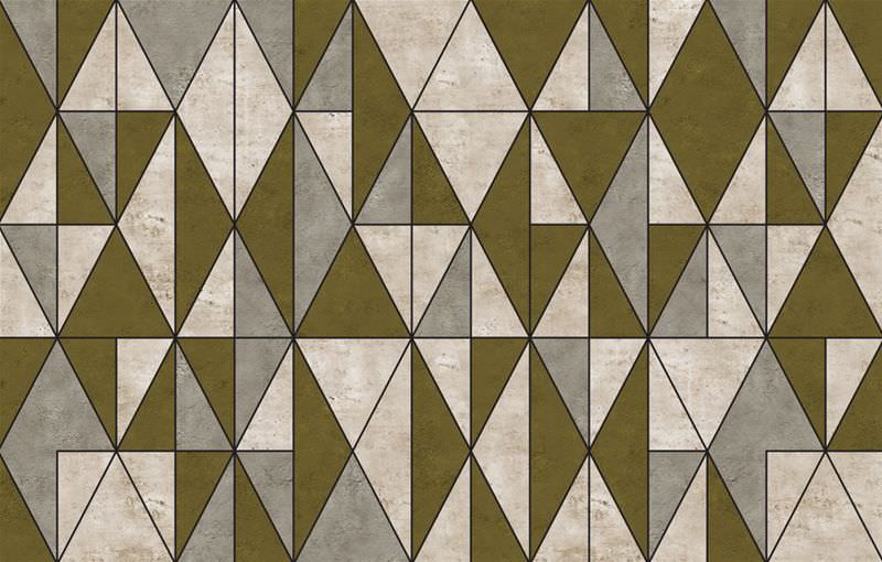 Geometric pattern wallpaper / paper / modern / for outdoor use ...