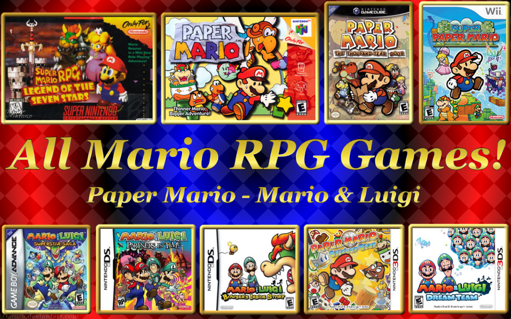 All Mario RPG Games! Wallpaper 1440x900 by Baruch97 on DeviantArt