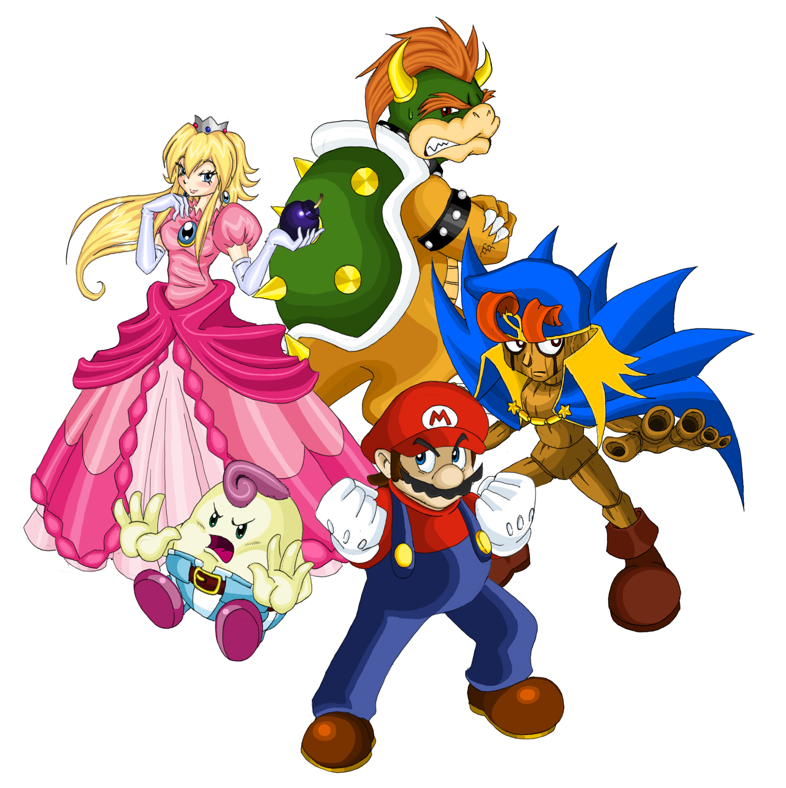Mario RPG - Geno and Mallow by GENZOMAN on DeviantArt