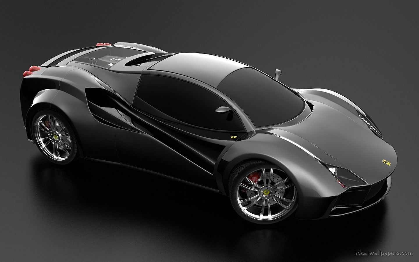 Ferrari Black Concept Wallpaper HD Car Backgrounds
