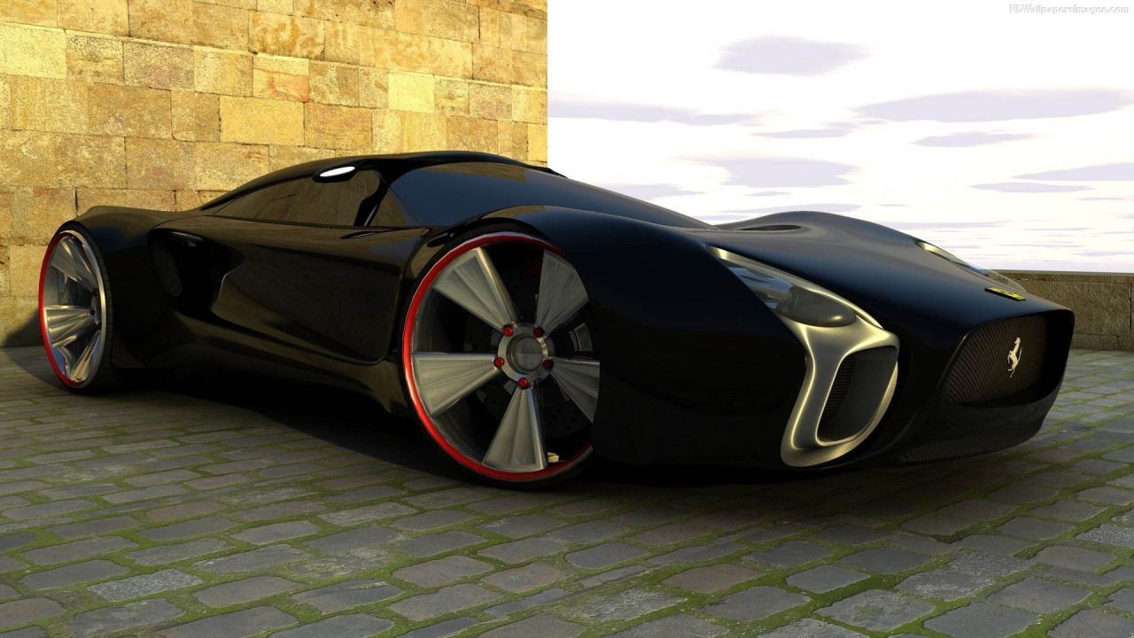 Fitenes Car Collection — Concept Car 2016 Black Ferrari Images HD...