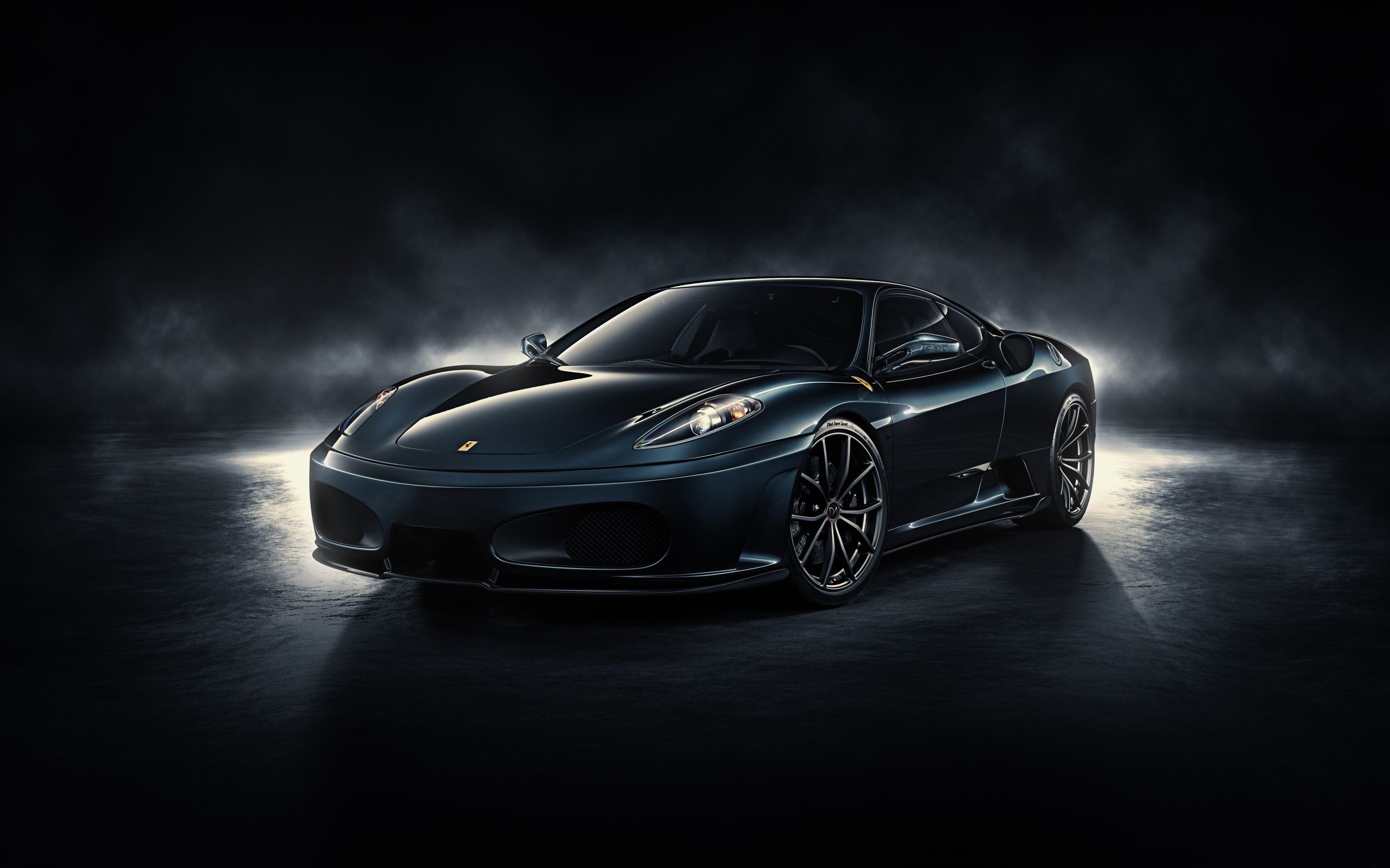 Cool Car wallpaper with Black Ferrari in dark Background | New Car ...