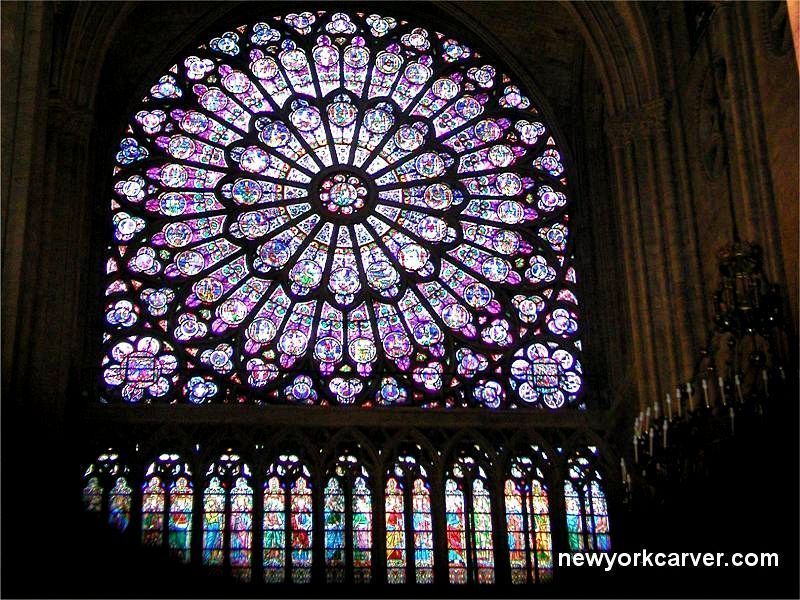 Medieval & Gothic Wallpapers - Notre Dame Stained Glass