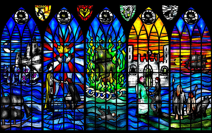 Davos Seaworth Stained Glass Window by guad on DeviantArt