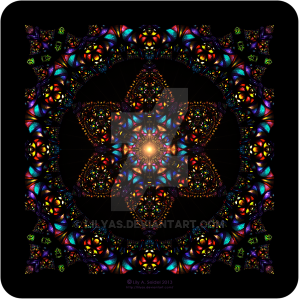 Stained Glass Window - Mandala by Lilyas on DeviantArt
