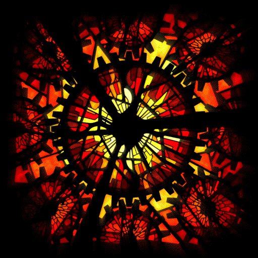 Mechanist stained glass window by Plutonia-V41 on DeviantArt