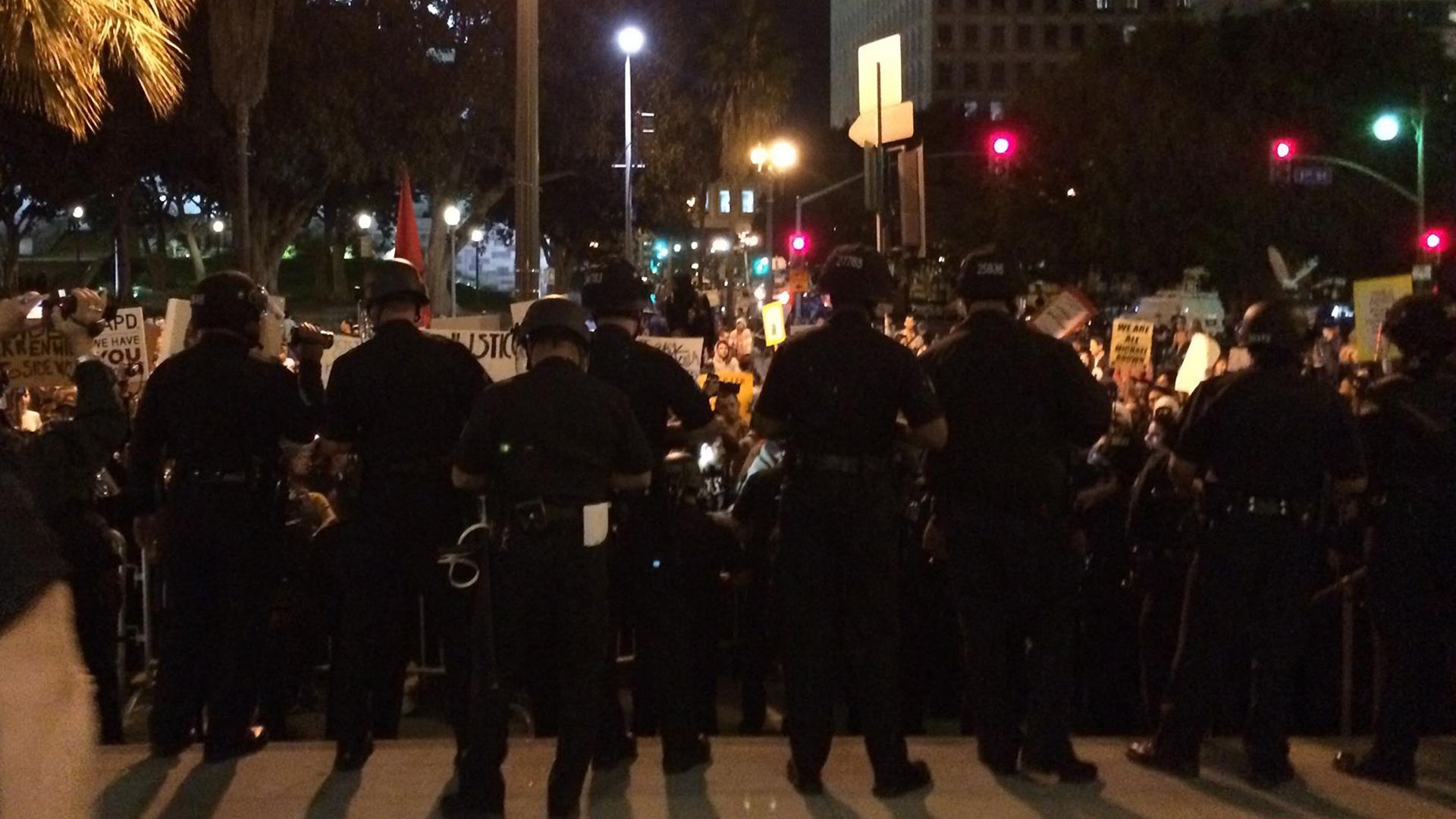 2nd Day of Protests in L.A. Follow Ferguson Grand Jury Decision ...