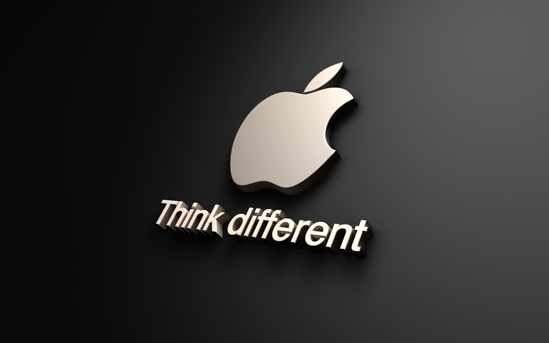 Cool, logo, background, apple, different, media, think
