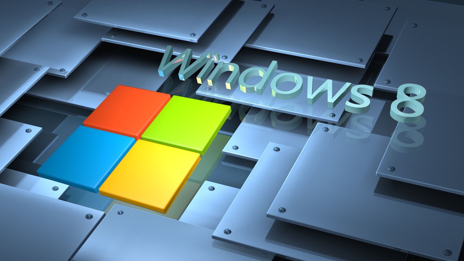 3D Windows 8 1920 x 1080 Wallpaper