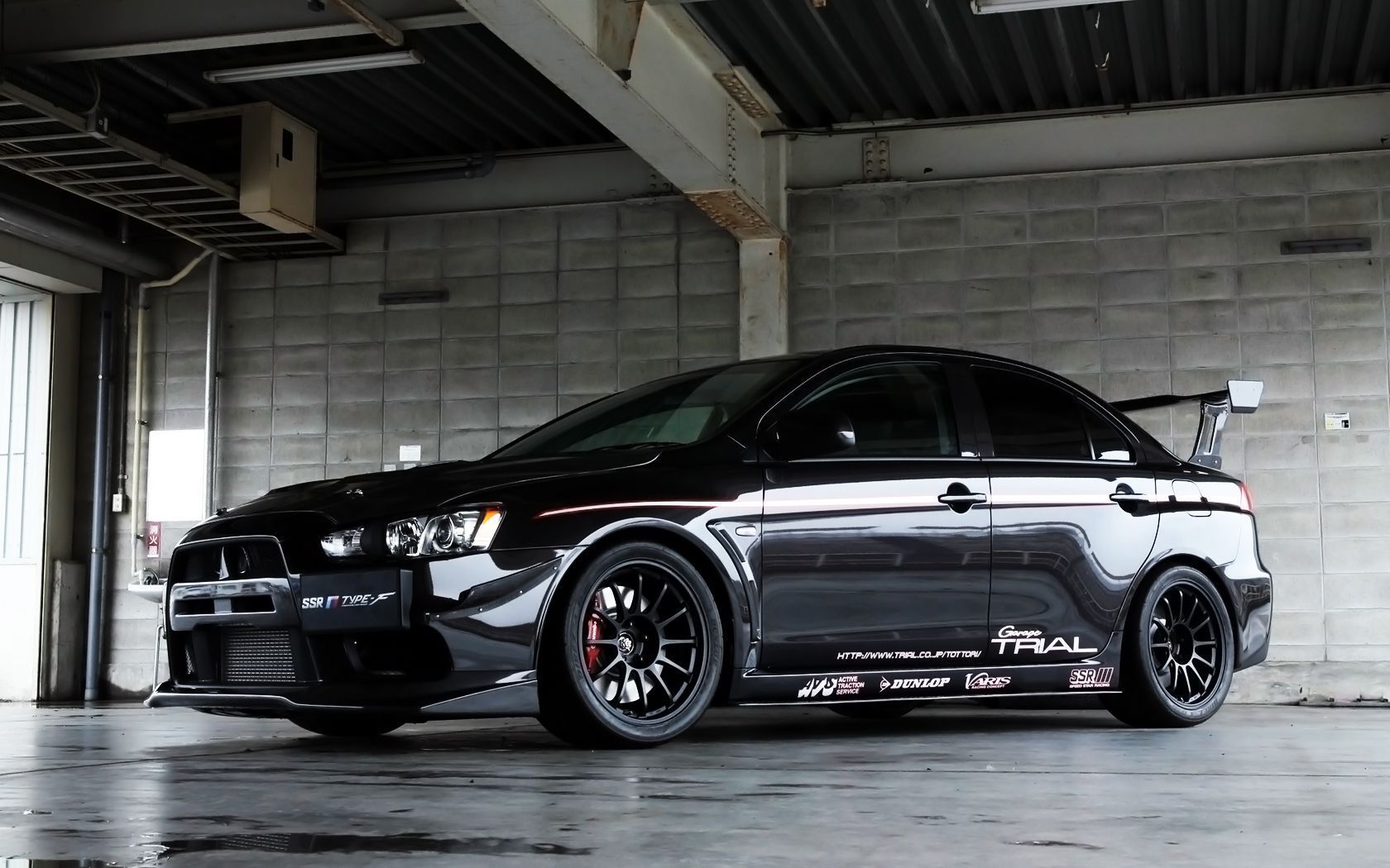Mitsubishi EVO Black » Holy Drift - HD Car Wallpapers and Videos