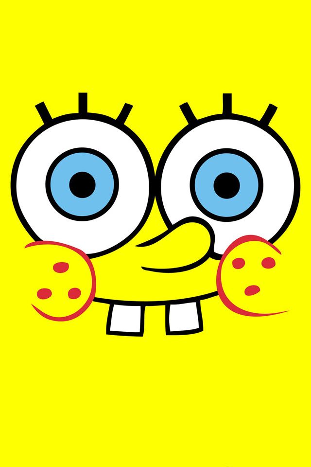 Spongebob Spongebob Funny Cute Yellow Iphone Wallpaper