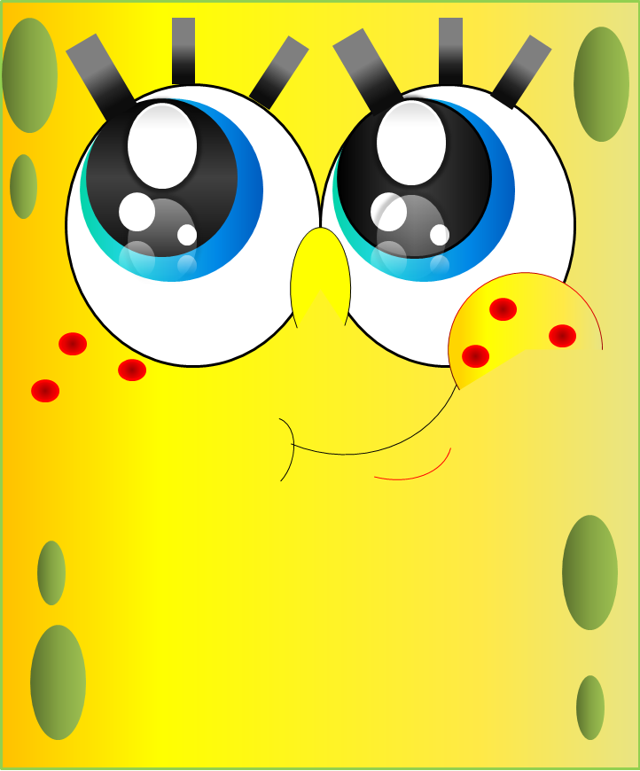 spongebob closeup by ozzybob on DeviantArt