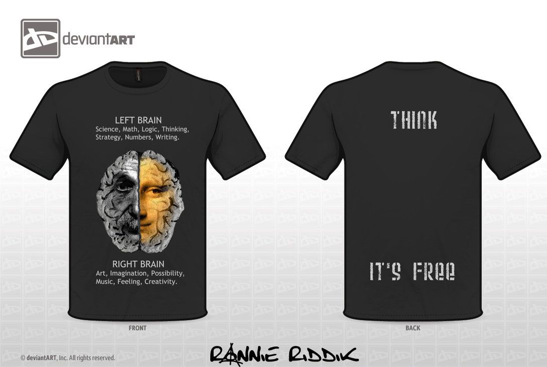 Left Brain % Right Brain - Think...It's Free. by RonnieRiddik on ...