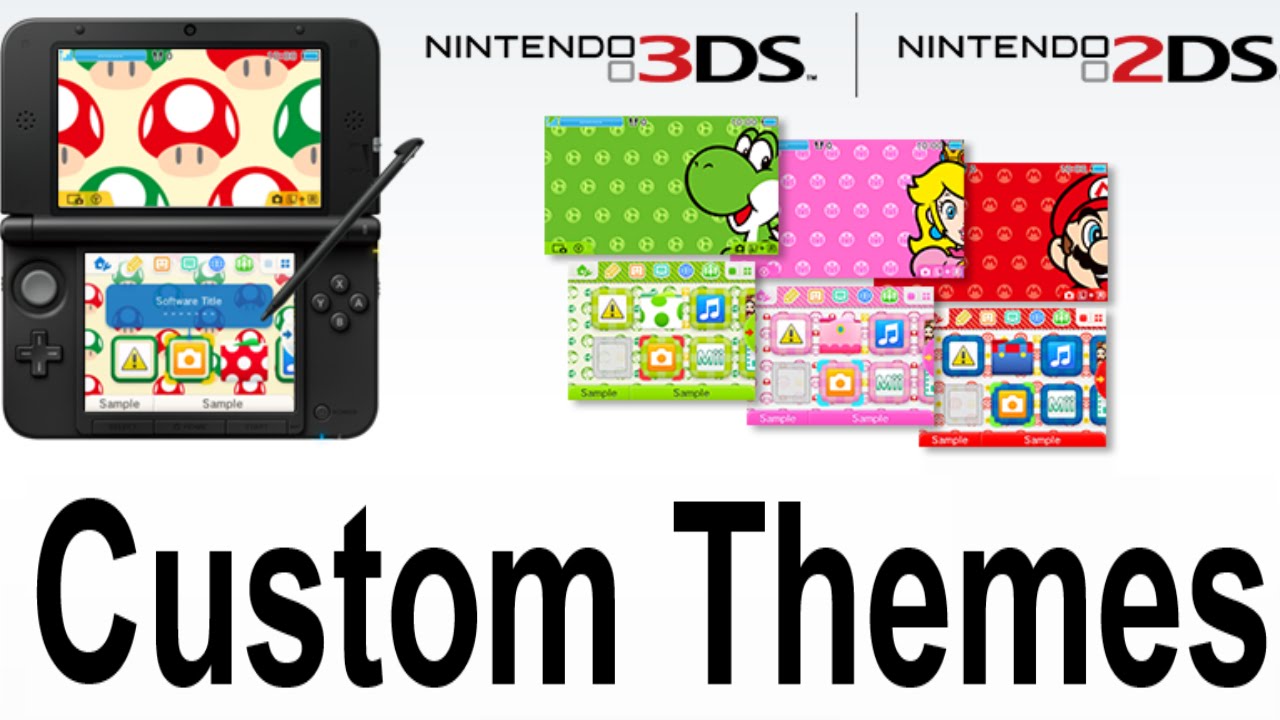 3DS 2DS Update Change Home Menu Themes Backgrounds and Music - YouTube