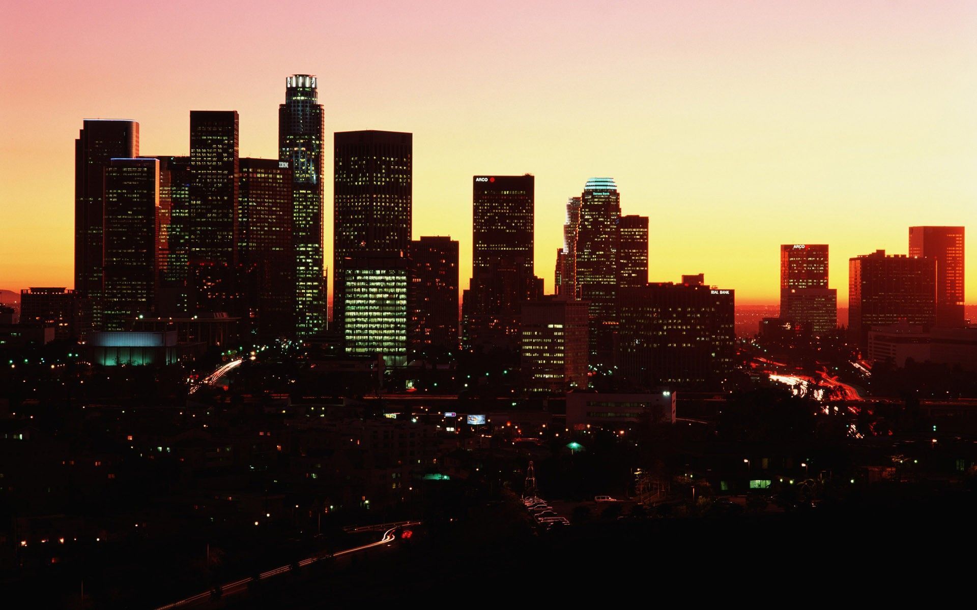 cityscapes los angeles - Wallpaper