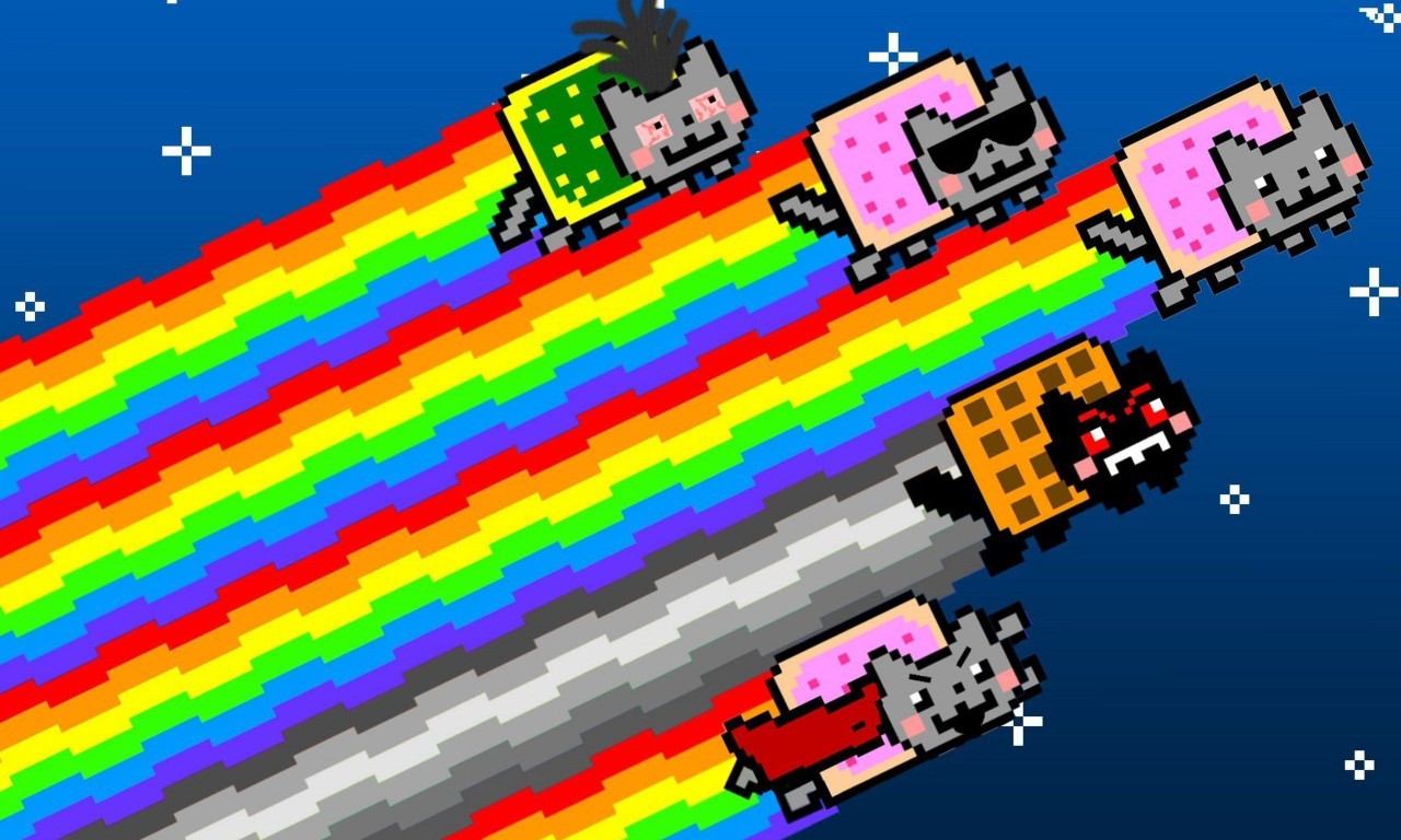 2 Nyan Cat HD Wallpapers | Backgrounds - Wallpaper Abyss
