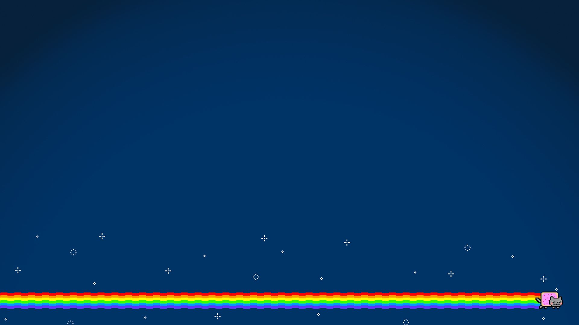 I made a Poptart Cat/Nyan Cat wallpaper [1080p] : wallpapers