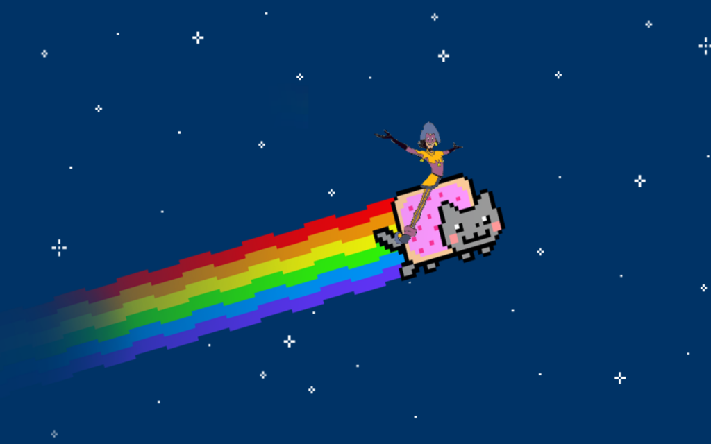 Clopin and Nyan Cat Wallpaper by WanderSong on DeviantArt