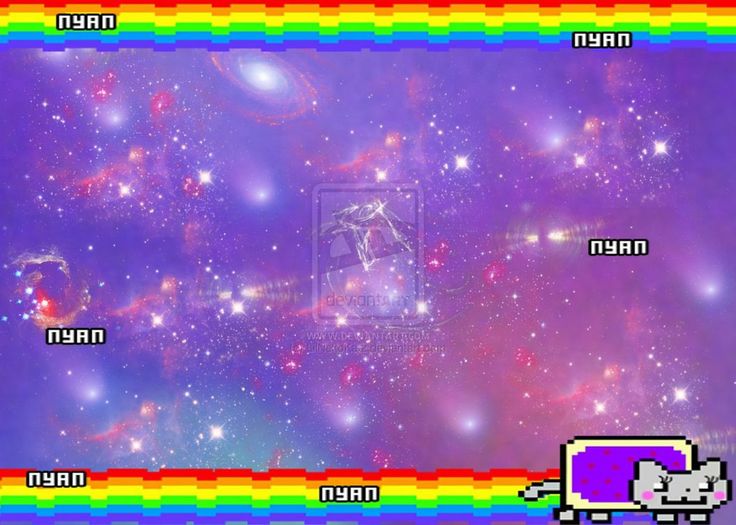 Nyan bowser | Nyan Cat Background Without Nyan Cat | Purple ...