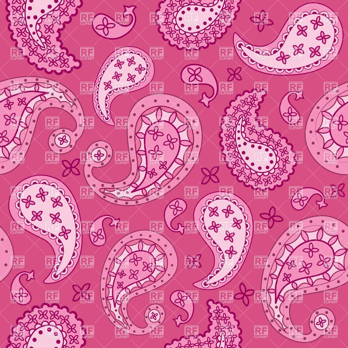 Pink paisley floral pattern, 23039, Backgrounds, Textures ...