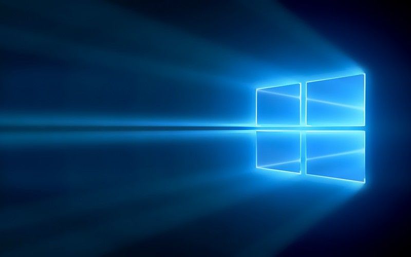 Windows 10 Official Desktop Background Window Blue Light Wallpaper