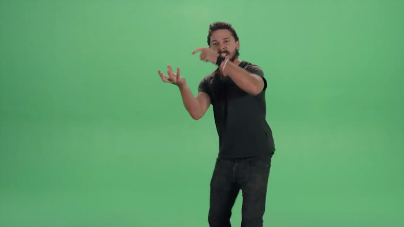 What is Shia LaBeouf holding? - Imgur