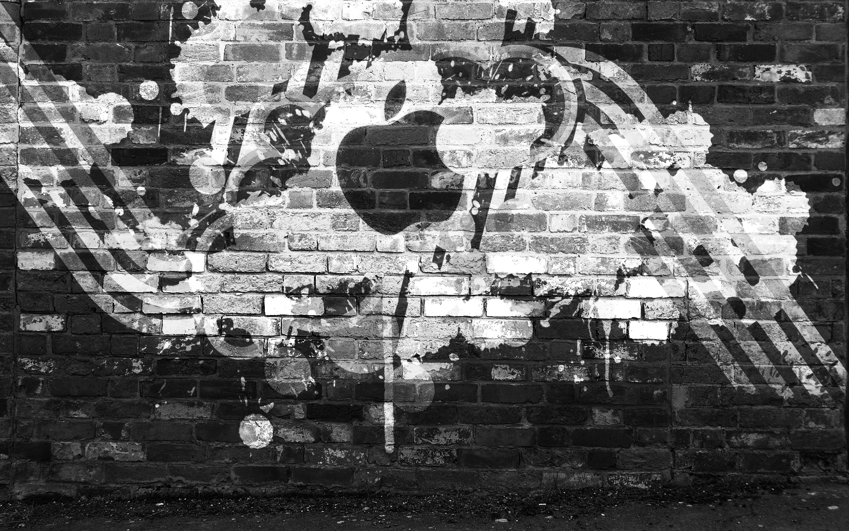 Bw apple wallpaper | Wallpaper Wide HD