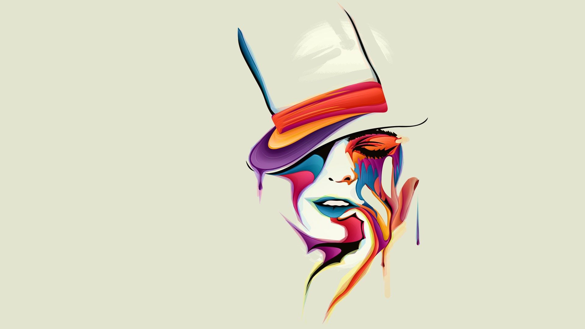 Girl Abstract Hut Art HD Wallpaper - ZoomWalls | Lessons for Art ...