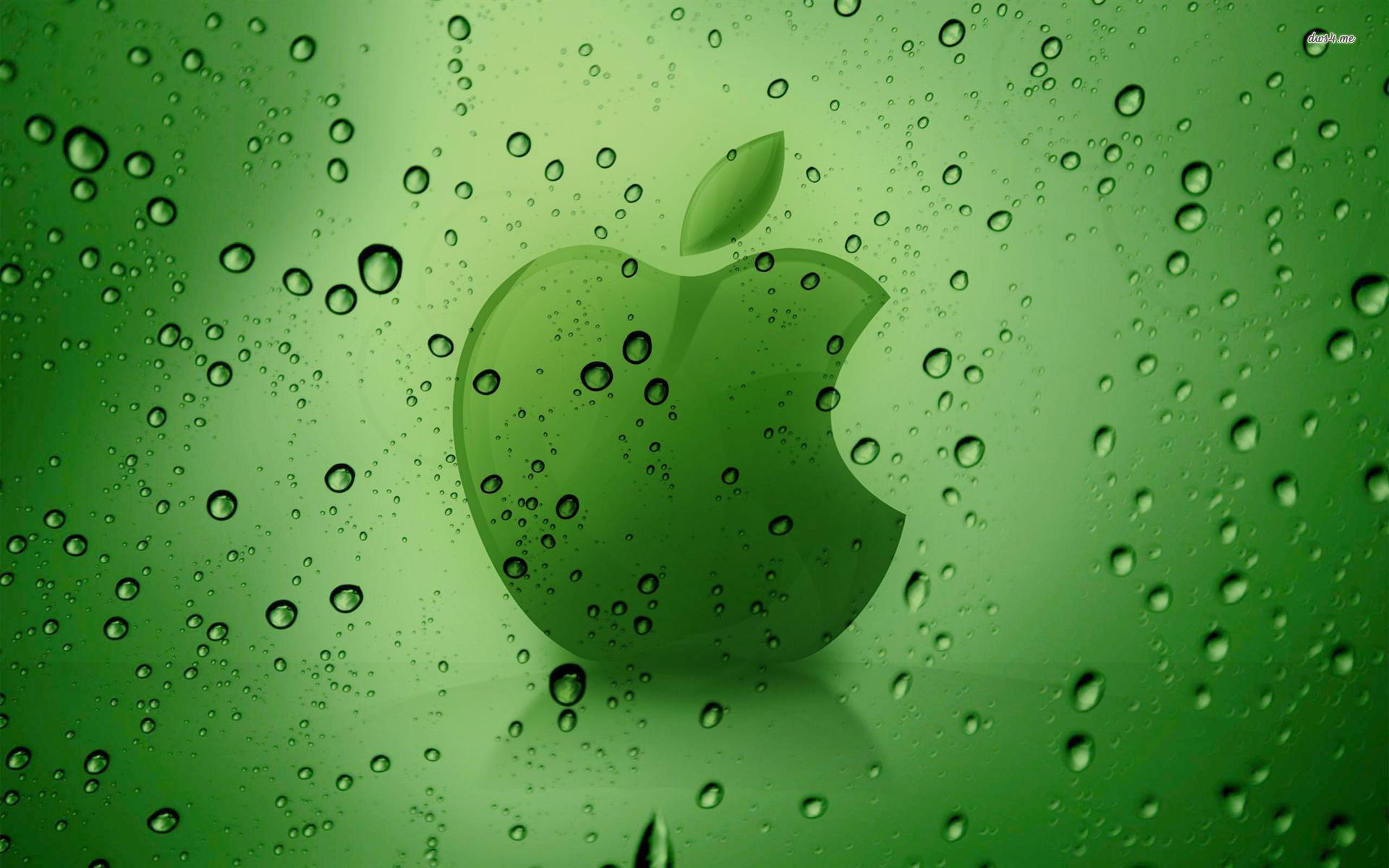 Green Apple Logo HD Wallpaper IO2 | Pretty Wallpapers HD