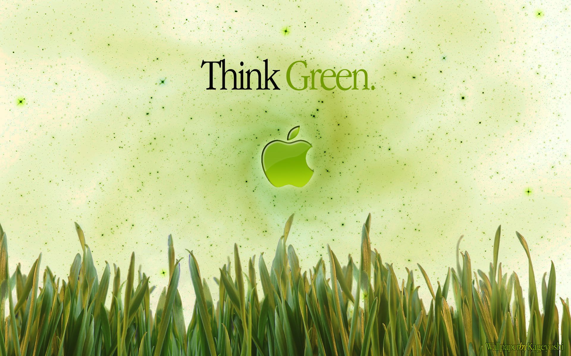 Apple wallpaper 2 green by Kageyoshi07 on DeviantArt