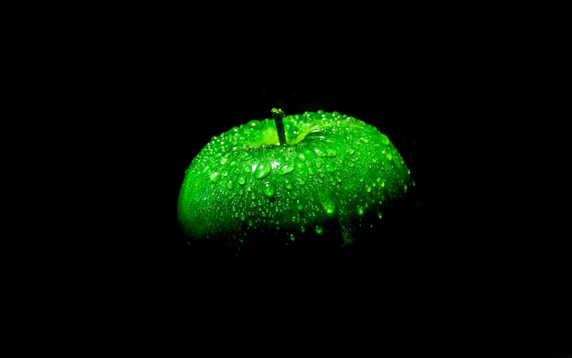 Green apple, black background wallpaper,Green HD wallpaper,Apple ...
