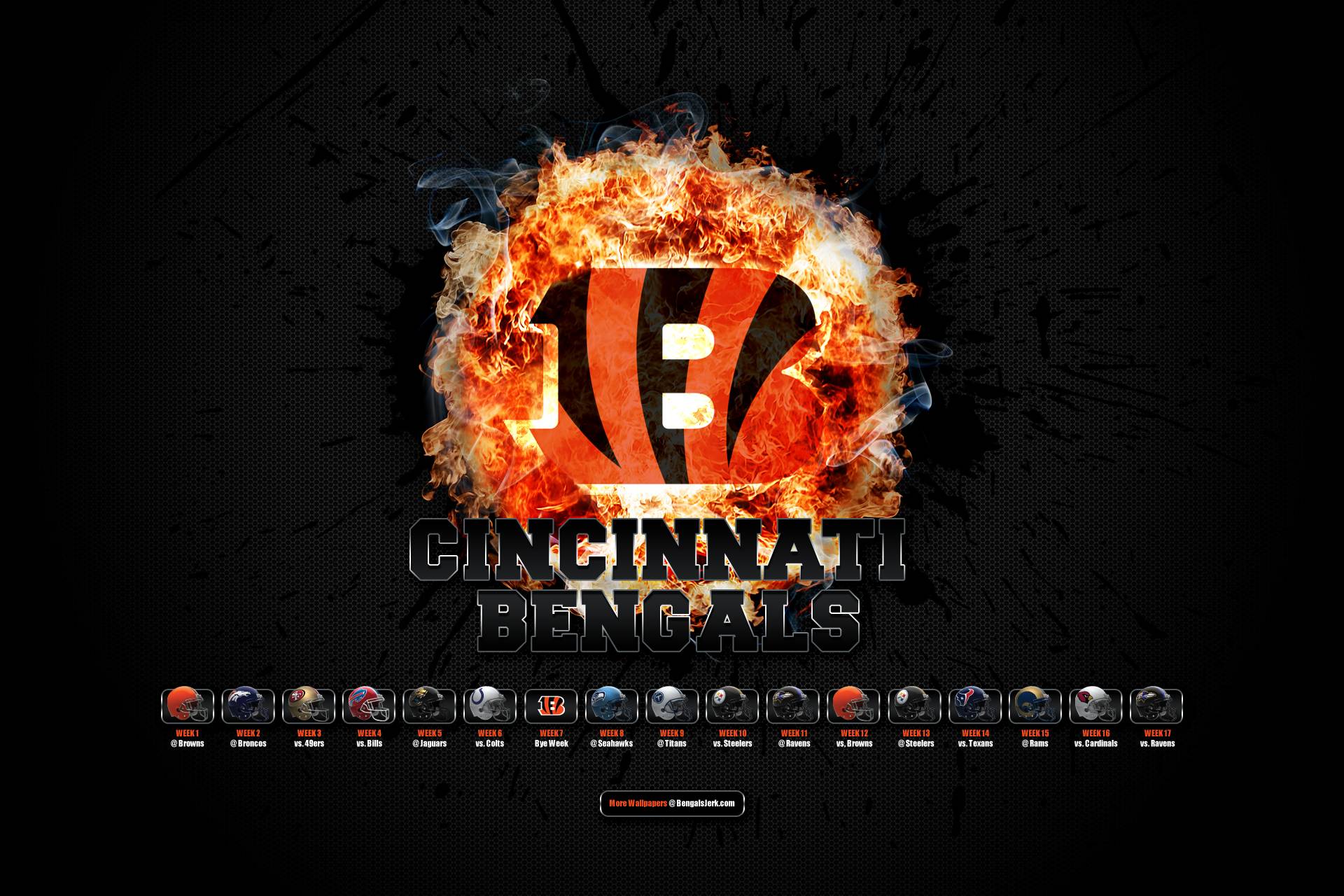 Cincinnati Bengals Logo Hd Desktop Wallpaper | Chainimage