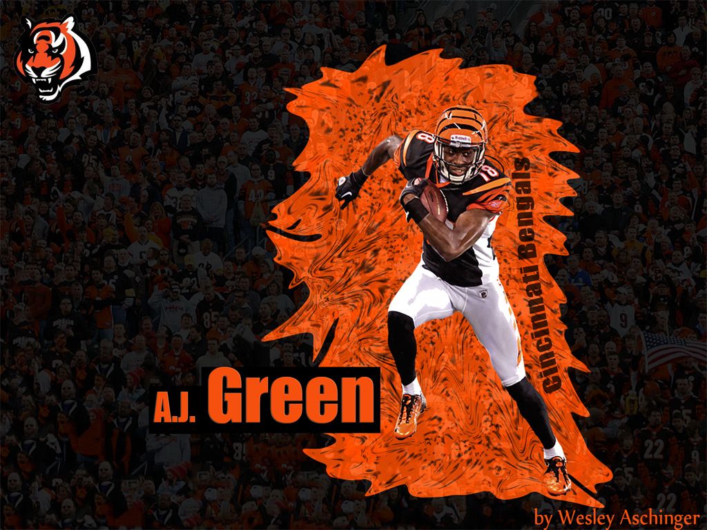 Wallpaper] AJ Green Orange & Black | CIN Bengals