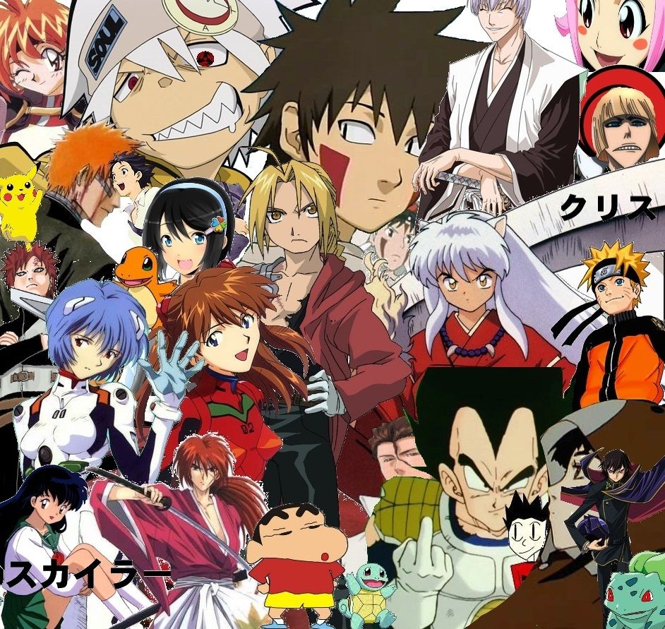 Anime Collage Wallpaper Free 14287 - HD Wallpapers Site