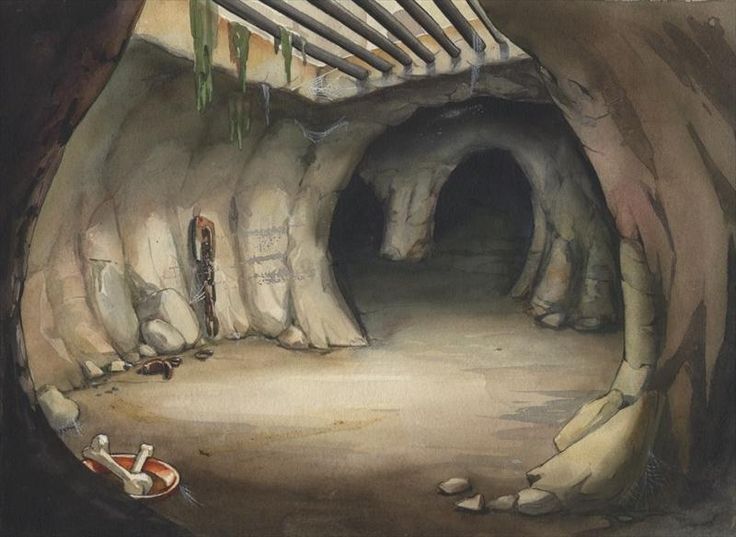 Paul Terry Studio Background Cave Prison from Doomsday | Other ...