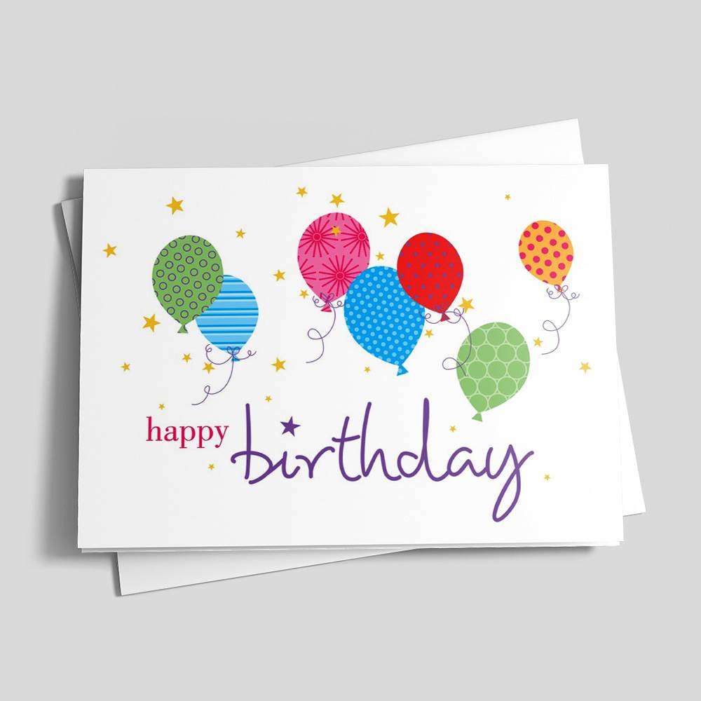 Wallpaper Balloons - Birthday Cards from CardsDirect