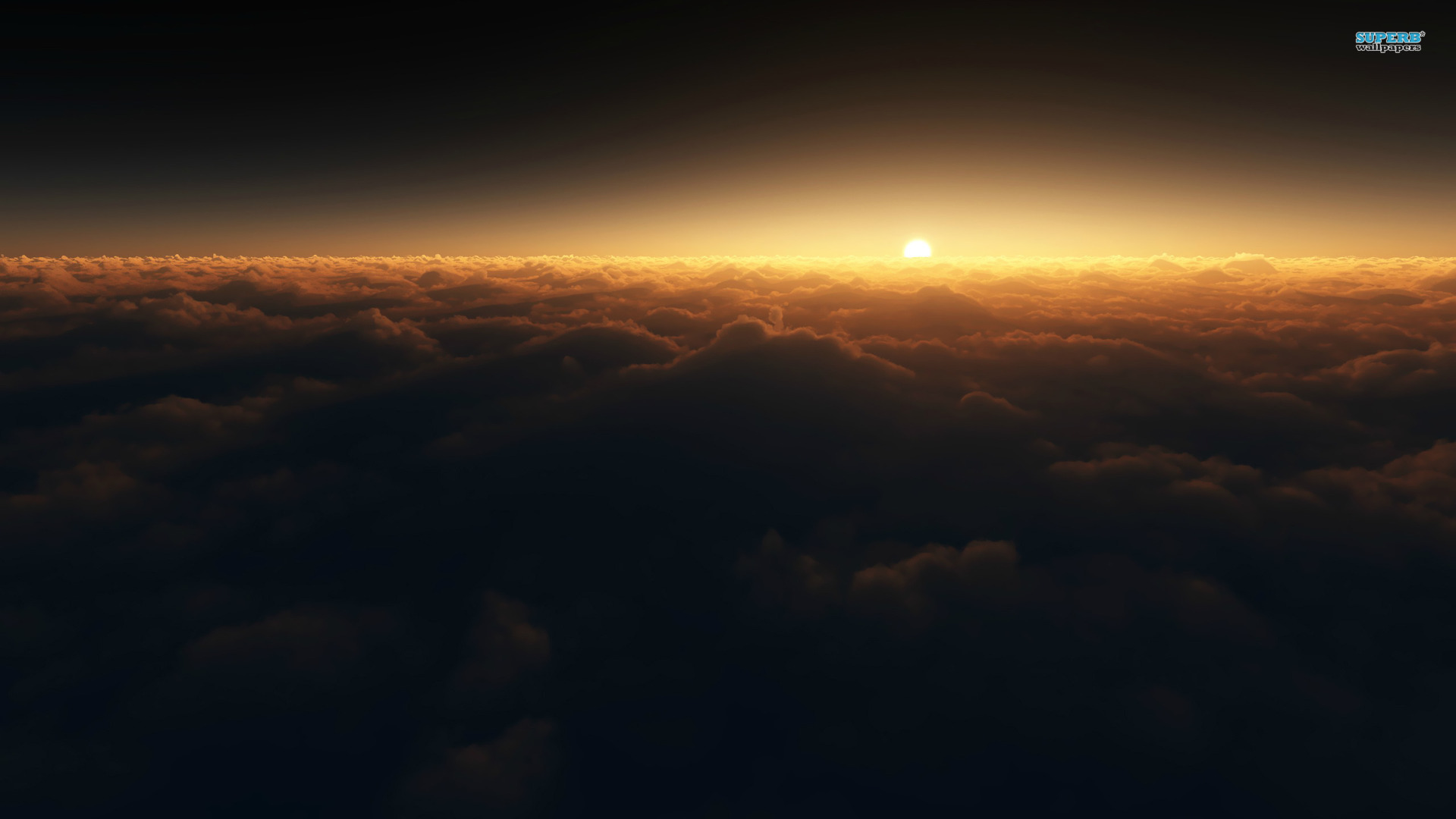 Sunset above the clouds wallpaper - Photography wallpapers - #14771