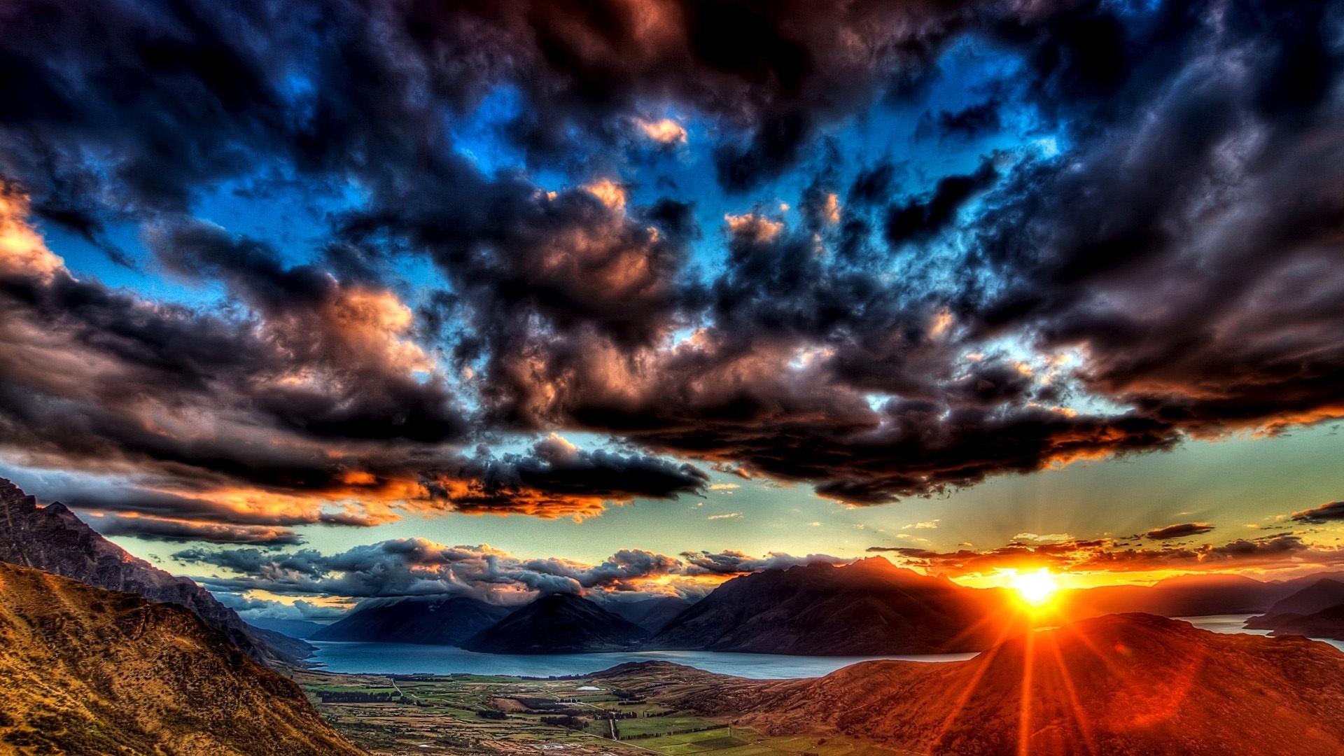 1920x1080 Sunset Dark Clouds Wallpaper 1920x1080 Sunset Dark Clouds Wallpaper