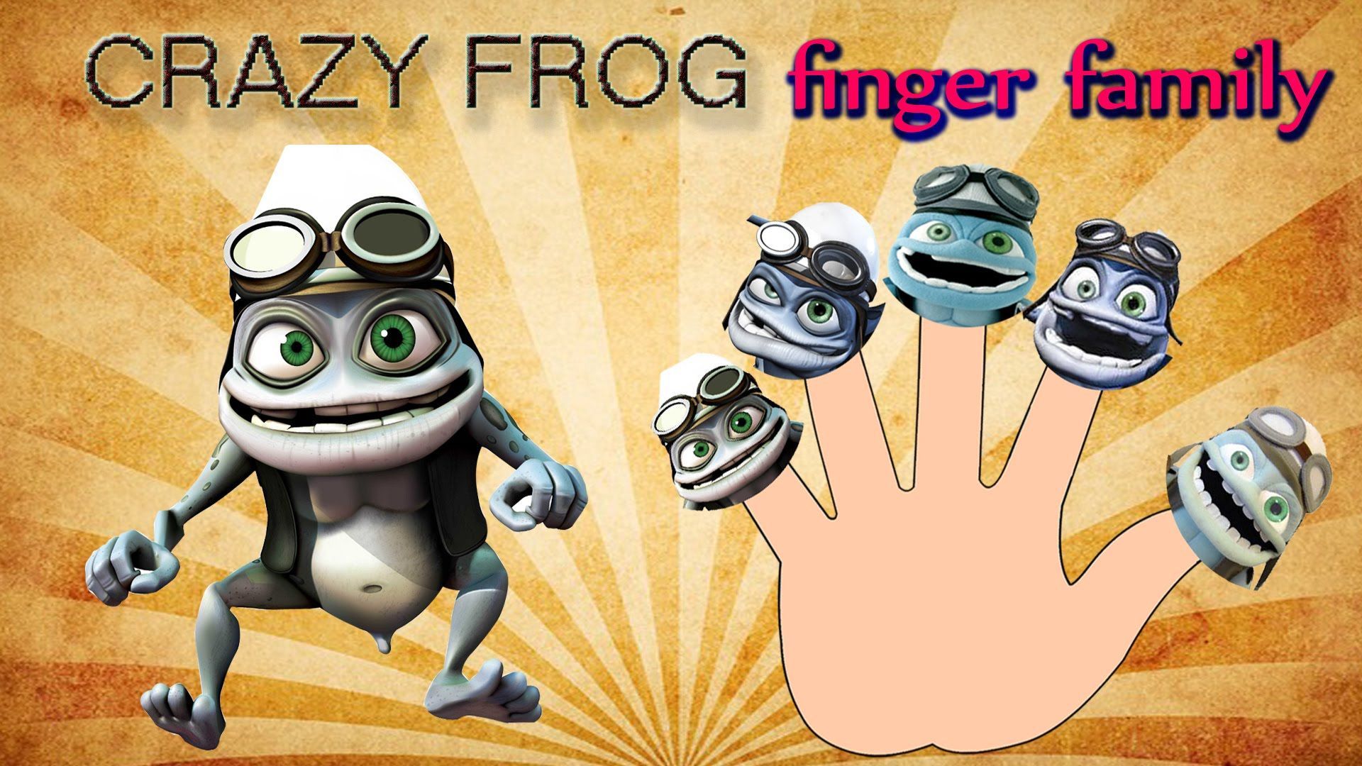 Finger Family CRAZY FROG Cartoon Nursery Rhymes For Children - YouTube