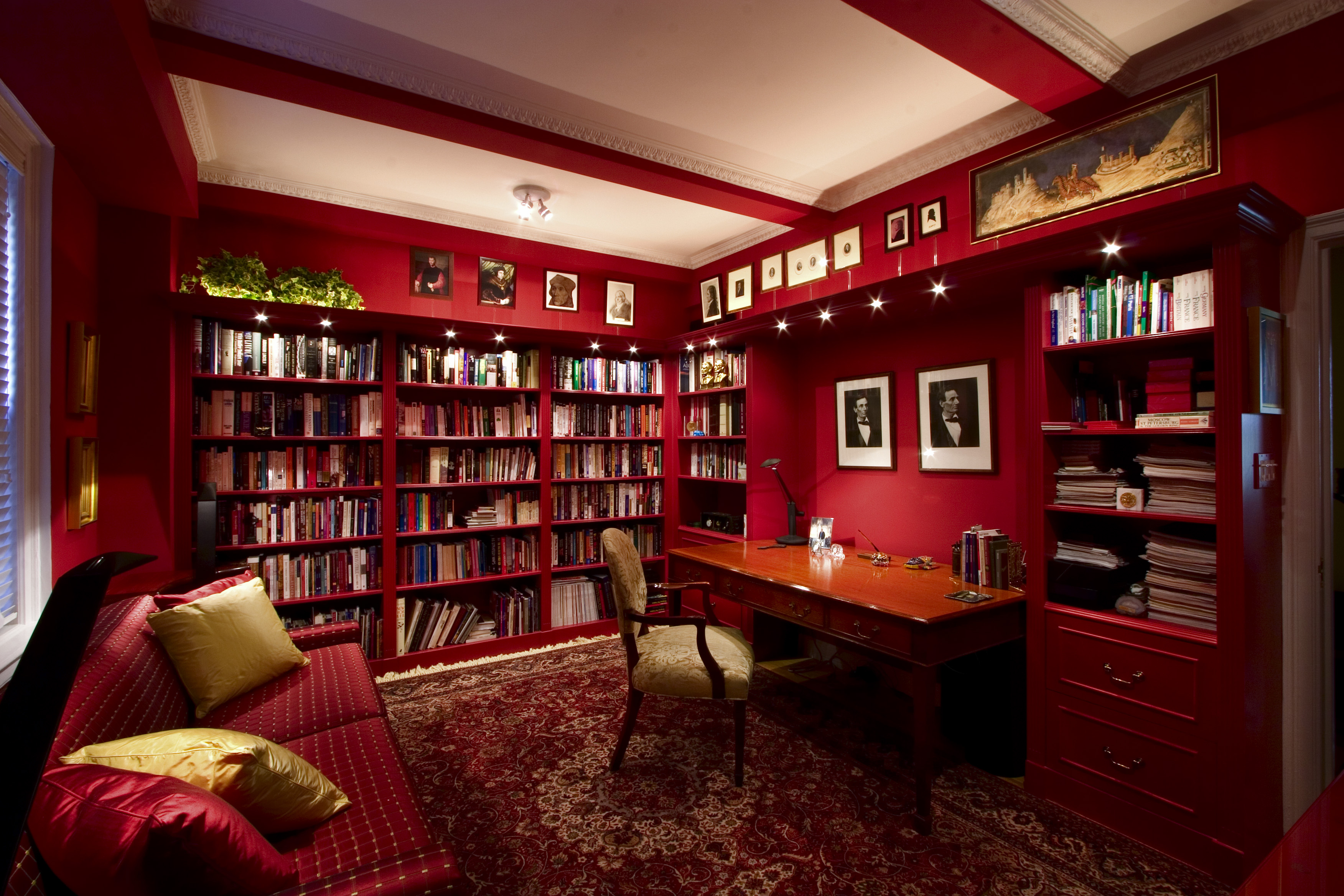 Home Library Study Room Wallpapers