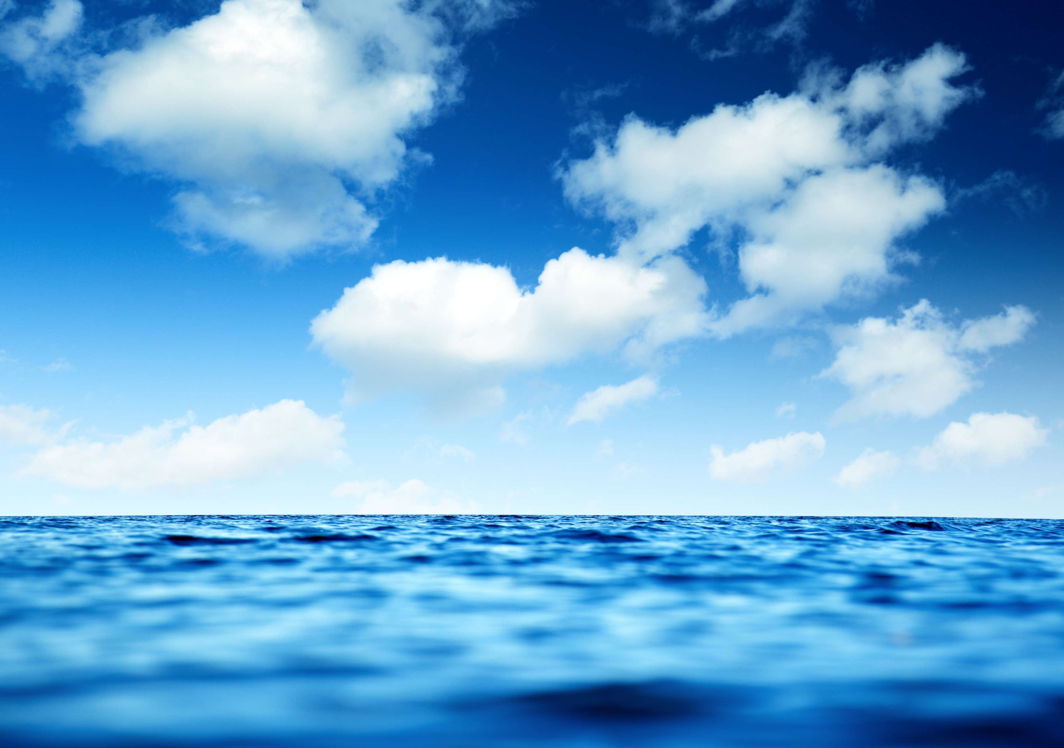 Синий океан 1. Фон море. Море и небо. Море облаков. Голубое море.