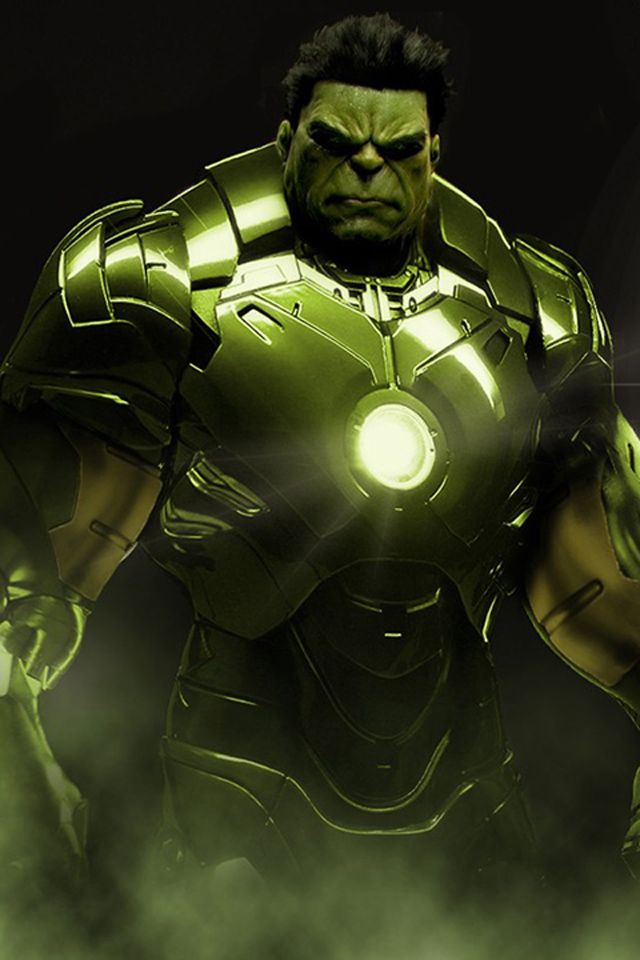 Iron Man Hulk iPhone 4 Wallpaper (640x960)