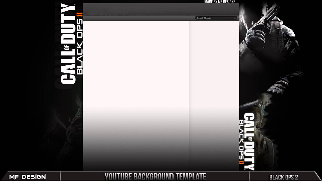 New FREE Black Ops 2 Youtube Background Template NEW Youtube