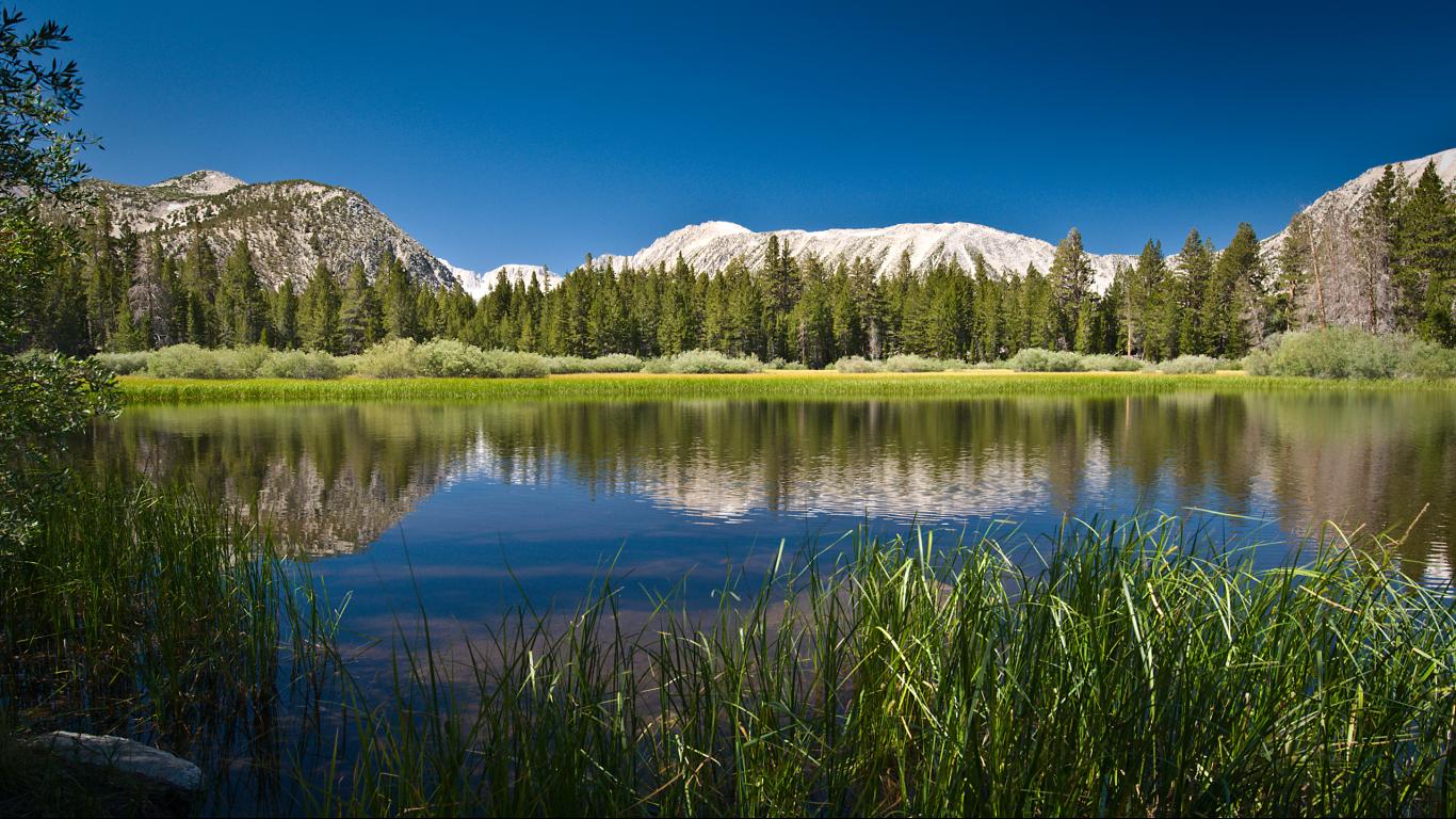 Snow Mountain Lake hd wallpaper image 1366x768 widescreen hd