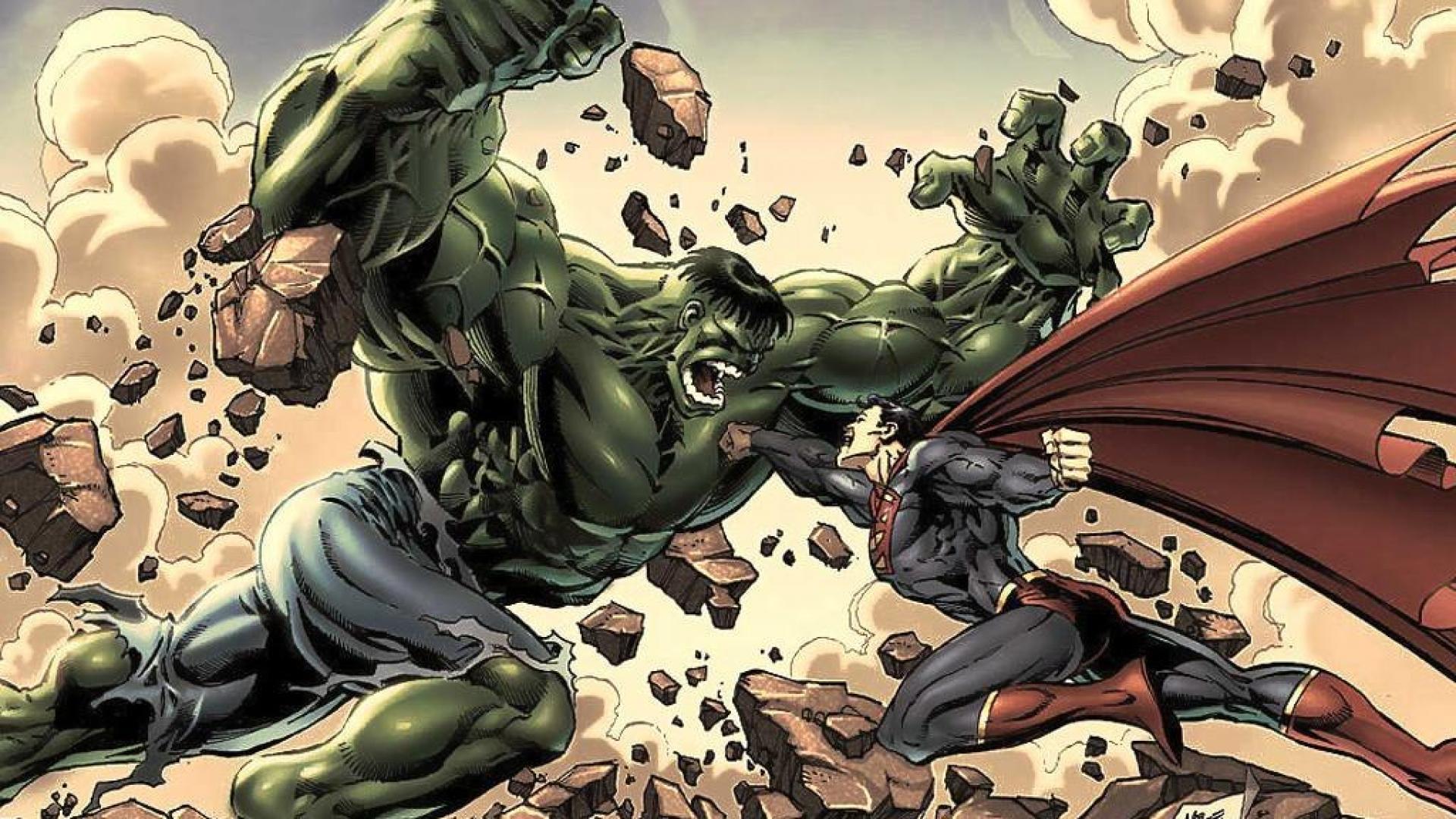 Superman epic dc marvel hulk cartoon comics hd wallpaper -