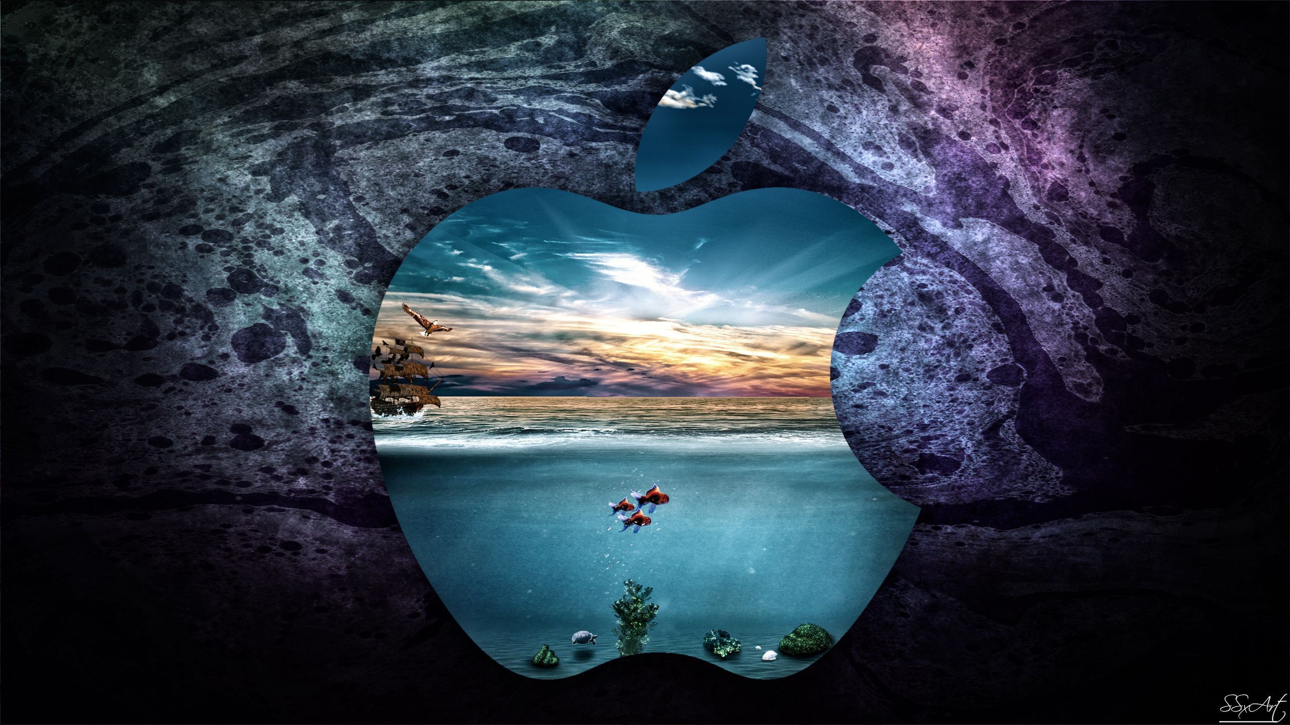 Apple UnderWater iMac 27 inch by SSxArt on DeviantArt