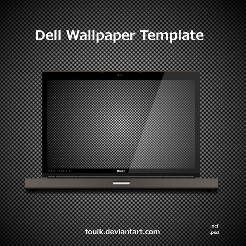 DeviantArt: More Like Dell Wallpaper Template by touik