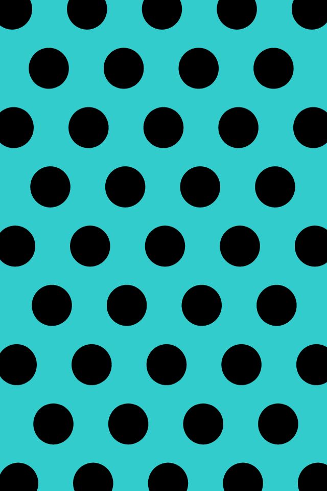 Teal / black polka dot Wallpaper Pinterest Polka Dot Wallpaper