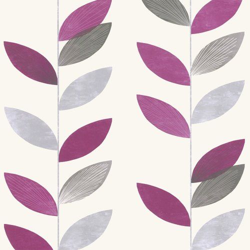 Designer Selection Cira Wallpaper Purple / Grey / White | Purple ...